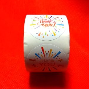 NEW Roll of 500 "Thank You" Stickers